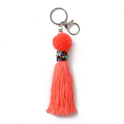 China Casual Jewelry Tassel Threads Handmade Decorative Key Chain Ombre Bag Accessories Style for sale