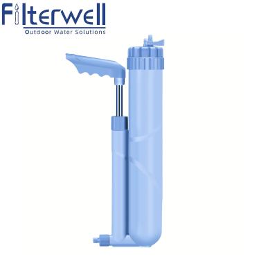 China Removes Minimum 99.9999% Filterwell Activated Carbon Pump Portable Water Filter Personal Surface Block Filter for sale