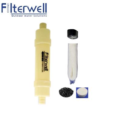 China Removes Minimum 99.9999% Minimum 99.9999% Filterwell 4 Stage Portable Travel Companion UF Filtration Straw Water Purifier Pump Filter For Camping Hiking for sale