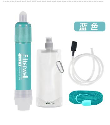 China Removes 99.9999% Minimum Portable Outdoor Camping Filterwell Mini Personal Life Water Filtration Straw Straw Kits for sale