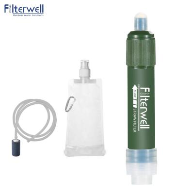 China Removes Minimum 99.9999% Portable Personal Filterwell Outdoor Camping Water Filtration Straw Mini Straw System for sale