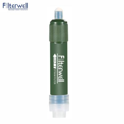 China 99.9999% Filterwell Backpack Straw Personal Life Water Filtration Mini Portable Camping Portable Water Filtration Filter Mini Straw for sale