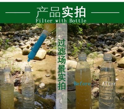 China Multi Functional Water Treatment Survivor Living Camp Water Straw Filter Removes Multi Functional Min 99.9999% Straw Filter for sale