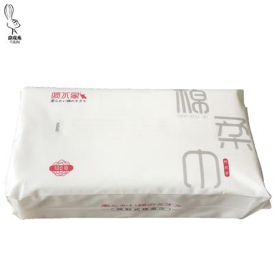 China Guangdong Disposable Face Napkins 100% Luxury Large Soft Cross-linked Nonwoven Disposable Cotton Napkins for sale