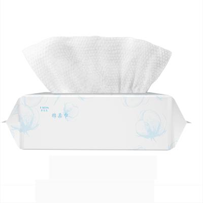 China Disposable 100% Cotton Baby Face Towels Wet & Dry Safe Not Hurt Nonwoven Soft Environmentally Friendly Skin Towels for sale