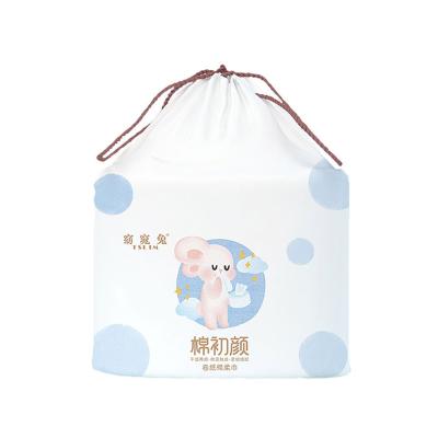 China Disposable Dry Towel Disposable Rolls Cleaning Facial Tissue 100% Pure Cotton Roll Wet Disposable Eco-Friendly Disposable Towel for sale