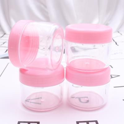 China Empty Re-usable Cosmetic Bottle Travel Cream Cosmetics Split Transparent Compress Mask Cream Bottle for sale