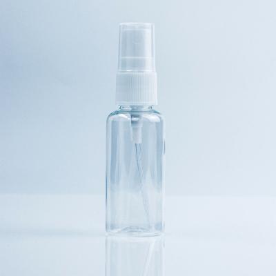 China Re-usable Clear Plastic Round 30ml Mini Bottle Bottle Hair Perfume Essential Oil Trigger Empty Pet Spray Spray Nozzle for sale