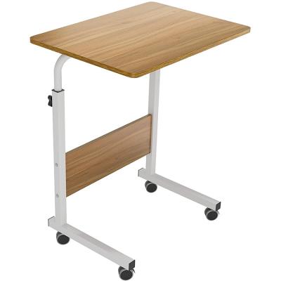 China Adjustable (height) Custom Portable With Wheels Height Adjustable Wooden Living Room Bedroom Computer Desk for sale