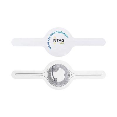 China Access Control Heavy Duty Sticker Tamper NTAG 424 DNA NFC Tag Label for sale