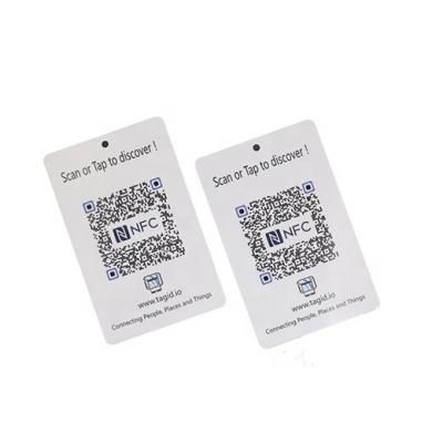 China Access Control QR CODE Coding PVC RFID Chip NFC Programmable Card NTAG213 for sale