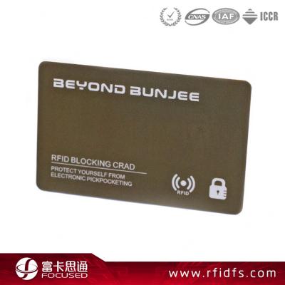 China Protect Personal Information Of Credit Card PVC Material Protect Credit Card Printing Rfid Data Blocker Card for sale