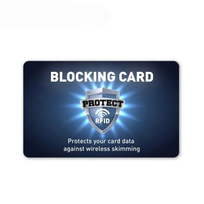 China Protect Personal Information From Customized Thickness Credit Card Skimming Blocker Debit Card Protector for sale