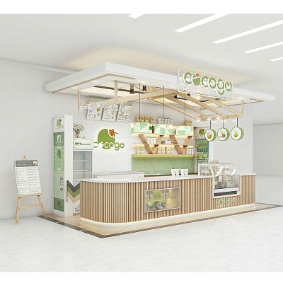 China Modern prefab outdoor mobile container cafe kiosk fast food interior design restaurant container interior design for sale