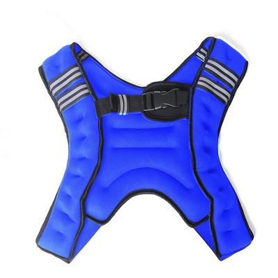 China Durable Custom Logo Neoprene Sand Filled Fitness Weight Vest 3kg 6kg 10kg for sale