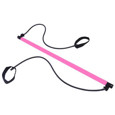 China Durable Popular Home Fitness Exercise Pilate Stick Bar Portable Bar Kit With Resistance Band for sale