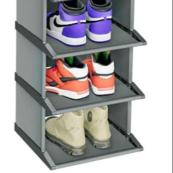 China (Size)High Quality Adjustable Stainless Steel Shoe Rack Stand Narrow Stackable Shoes Show Racks For Home for sale