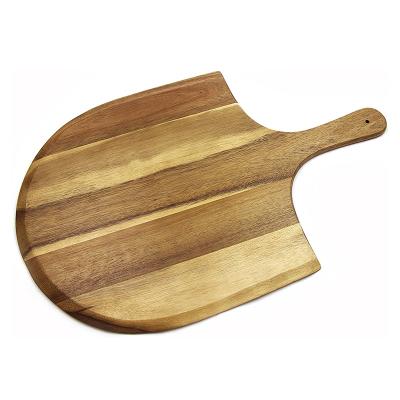 China Large Sustainable Acacia Wood Pizza Skin Pallet Board.Wooden Pizza Cutting Board&Serving Tray/Charcuterie Tray For Cooking Food. for sale