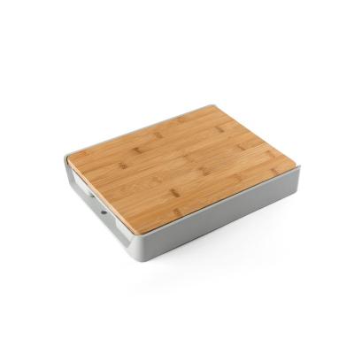 China Chopping& Food Serving Eco-friendly Drawer Type Bamboo Chopping Board.Creative multifunctional thickened bamboo chopping board with storage drawer. for sale