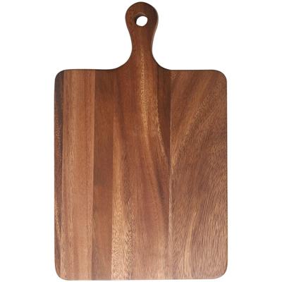 China Sustainable Acacia Wood Cutting Boards Serving Boards Wood Cutting Board With Handle for sale