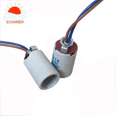 China Ceramic Screw E14 Lamp Holder E14 Led Bulb Socket Retro Vintage Edison Chandelier Lamp Bases E14 for sale