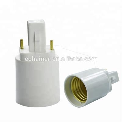 China 2pin G23 Screw G-24 to E27 Lamp Adapter Converter Socket Base for Halogen CFL Light G-24 to E27 Lamp Holder for sale