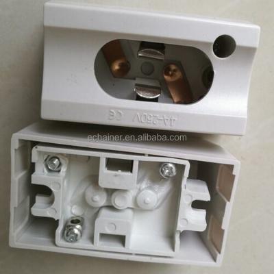 China Linear Light PC S14d Material Lamp Socket S14s Socket S14s Lamp Holder for sale