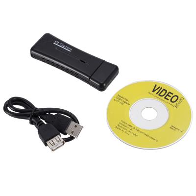 China Plug and play. USB 2.0 TV Tuner HD Video Capture Card VCR DVD AV Converter Audio Connector For PC Laptop for sale