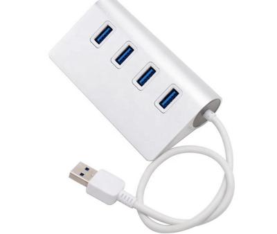 China Mobile Devices .desk Computer 5Gbps USB 3.0 Aluminum High Speed ​​Multi Hub 4Port Adapter Extender For Laptop for sale