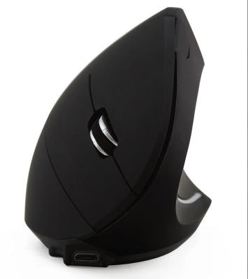 China High Sensitivity 2.4G USB Rechargeable Wireless Optical Ergonomic Vertical Wireless Mouse For Computer for sale