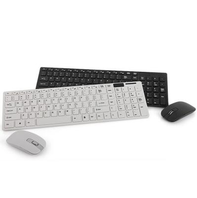 China Mini 2.4G Wireless 102 Keys Ultrathin Chocolate Keyboard With Wireless Mouse For Computer PC for sale