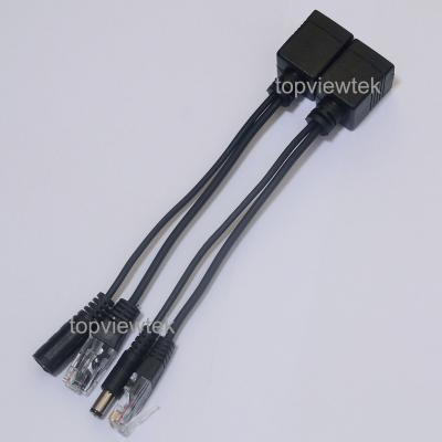 China Passive PVC POE Cable Power Over Ethernet Adapter Cable POE Splitter Injector Power Supply 5V-48V For IP Camera for sale