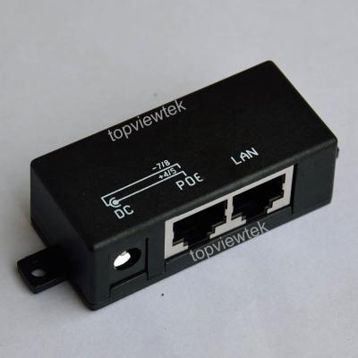 China Passive PoE IEEE 802.3af PoE Injector PoE Power Injector Adapter for sale