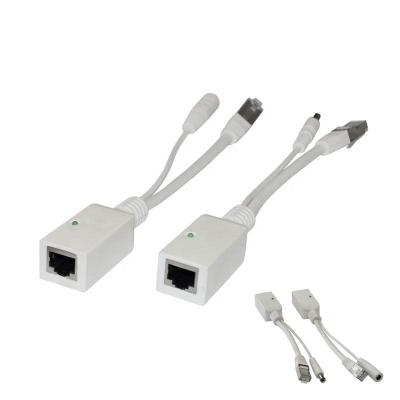 China Gigabit PoE Injector Cable use as a PoE splitter / power over 12V -56V Ethernet connector for MikroTik and other PoE devices gigabit poe for sale