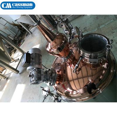 China Vodca Gin Tequila Brandy Alcohol Wine Whiskey Distillation Equipment Carbon Mirror Forming Power Titanium Steel Polish Surface Inside for sale