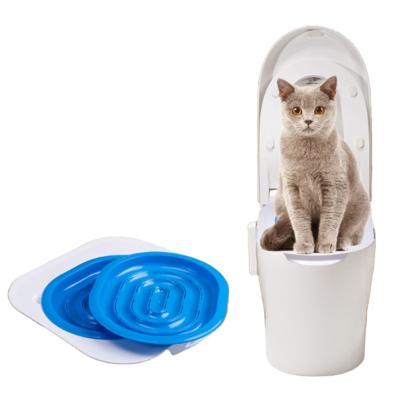 China Amazon Hot Selling Viable Cat Toilet Training Seat Kit Portable Pet Potty Trainer Cat Tablet Pet Potty Toilet Toilet Train Seat System for sale