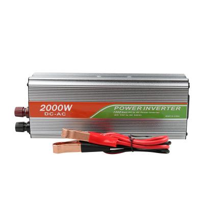 China Wholesale Car Appliances 12V High Power Car Power Supply to 220V Car Solar Inverter 2000W Power Converter Car Inverter with USB digitalcharging for sale