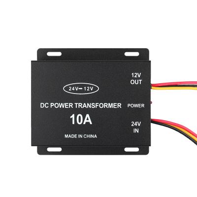 China Wholesale 10A power 24V 12V car power transformer truck navigation converter high power audio dc step down 60*25.5*29.5CM for sale