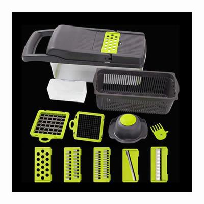 China Viable Multifunctional Manual Cutter Vegetable Slicer 9 in 1 Fruit Vegetable Cutter for sale