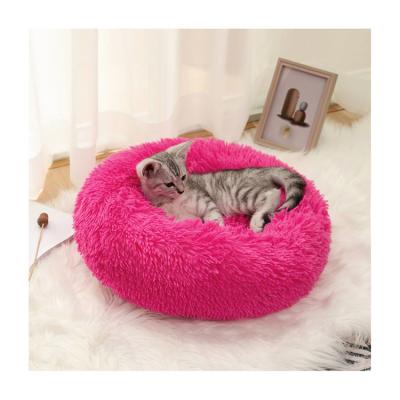 China Viable Luxury High Quality Wholesale Cat Round Pet Bed Round Pet Sofa Bed for sale