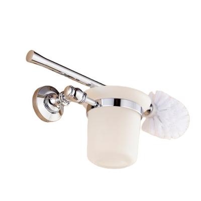 China Fashion Bathroom Accessories Household Toilet Reading Brush Modern Brass Toilet Brush Holder for sale