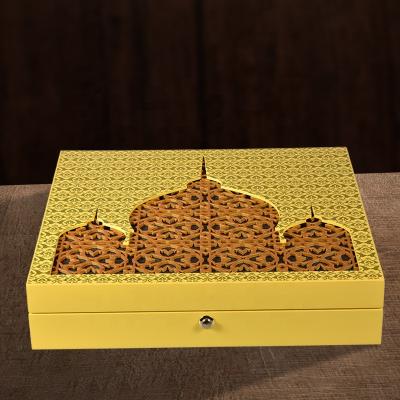 China Storage New Jewelry Box Double Layer Solid Wood Antique Earrings Bracelet Jewelry Storage Box Wood Perfume Box for sale