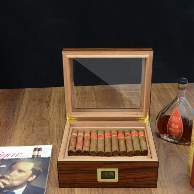 China Moisture-proof Wholesale Customized Cedar Wooden Cigar Cabinet Cigar cases Large Capacity Cigar Humidor for sale