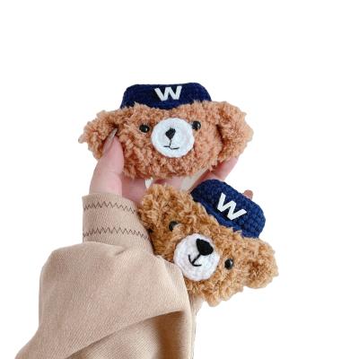 China Pro wholesale cheap airpods custom case high quality eco-friendly material plush stuffed and plush animal case for sale