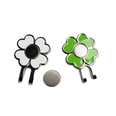 China Golf Cap Clip Custom Personalized Magnetic Round Metal Golf Ball Marker for sale