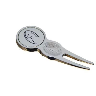 China Golf Cap Clip Golf Digging Repair Tool With Golf Club Ball Marker Golf Gift For Golfer for sale