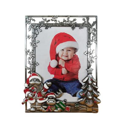 China Factory Outlet Metal Photo Frame Christmas Baby Photo Frame Happy Birthday Gift Decoration Photo Frame for sale