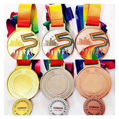 China China Custom Logo Sports Medal Marathon Honor Metal Medal Swimming Competition Listed For Awards for sale