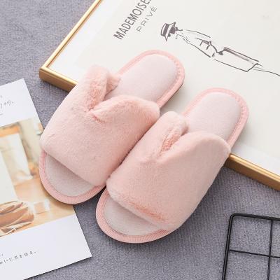 China Fashion Trend Winter Plush Love Cotton Slippers Indoor Warmth Plush Plush Slippers Women for sale