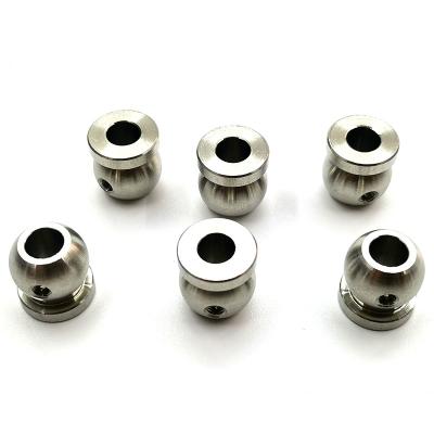 China Chinese Machining Stainless Steel Round Service Spare Parts Stainless Steel Head Car Auto Parts With Side Hole for sale